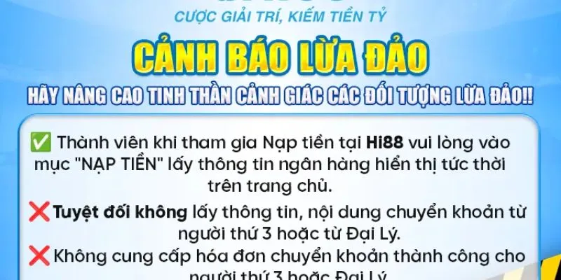 Cảnh bảo lừa đảo nhà cái Hi88